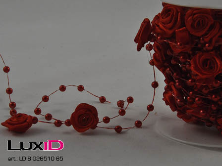 Colored roses 65 red 10mm x 5m